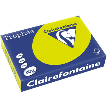 Kopierpapier Trophee A4 80g/qm VE=500 Blatt leuchtendesgrün Kopierpapier Trophee A4 80g/qm VE=500 Blatt leuchtendesgrün - Bild-Darstellung des Produktes 1