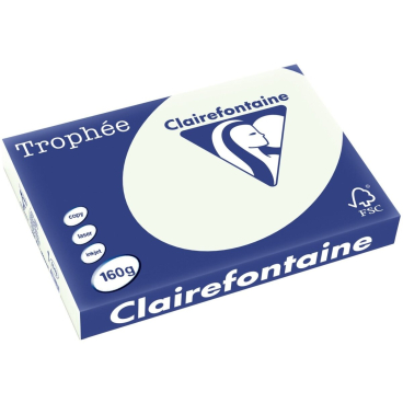 Kopierpapier Trophee A3 160g/qm VE=250 Blatt blaßgrün Kopierpapier Trophee A3 160g/qm VE=250 Blatt blaßgrün - Bild-Darstellung des Produktes 1
