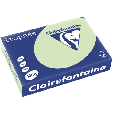 Kopierpapier Trophee A4 160g/qm VE=250 Blatt apfelgrün Kopierpapier Trophee A4 160g/qm VE=250 Blatt apfelgrün - Bild-Darstellung des Produktes 1
