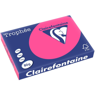 Kopierpapier Trophee A3 80g/qm VE=500 Blatt neonrosa Kopierpapier Trophee A3 80g/qm VE=500 Blatt neonrosa - Bild-Darstellung des Produktes 1