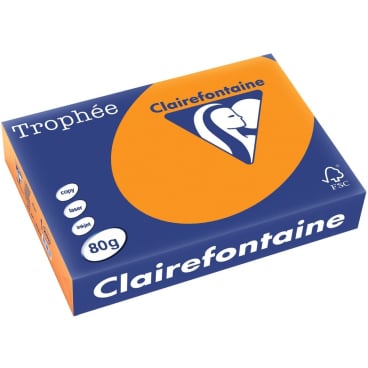 Kopierpapier Trophee A4 80g/qm VE=500 Blatt neonorange Kopierpapier Trophee A4 80g/qm VE=500 Blatt neonorange - Bild-Darstellung des Produktes 1