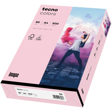 Multifunktionspapier tecno colors A4 80 g/qm VE=500 Blatt hellrosa Multifunktionspapier tecno colors A4 80 g/qm VE=500 Blatt hellrosa - Bild-Darstellung des Produktes 1