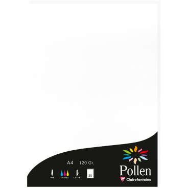 Papier Pollen A4 120g 50 Blatt weiß Papier Pollen A4 120g 50 Blatt weiß - Bild-Darstellung des Produktes 1