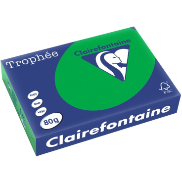 Kopierpapier Trophee A4 80g/qm VE=500 Blatt billardgrün Kopierpapier Trophee A4 80g/qm VE=500 Blatt billardgrün - Bild-Darstellung des Produktes 1