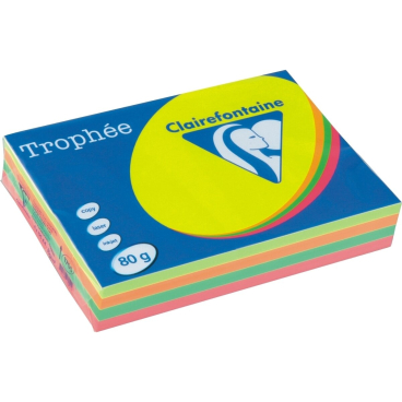 Kopierpapier Rodeco A4 farbig sortiert Fluo Leuchtfarben VE=4x125 Blatt Kopierpapier Rodeco A4 farbig sortiert Fluo Leuchtfarben VE=4x125 Blatt - Bild-Darstellung des Produktes 1