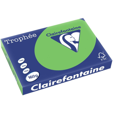 Kopierpapier Trophee A3 160g/qm VE=250 Blatt frühlingsgrün Kopierpapier Trophee A3 160g/qm VE=250 Blatt frühlingsgrün - Bild-Darstellung des Produktes 1