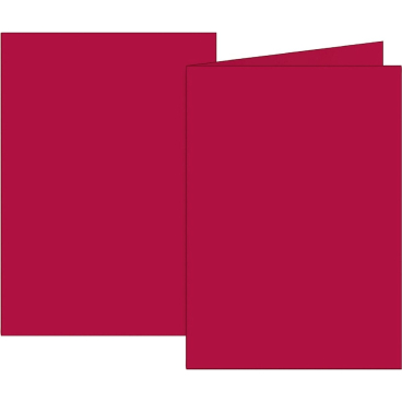 Doppelkarten A6 160g mittelrot VE=10 Karten Doppelkarten A6 160g mittelrot VE=10 Karten - Bild-Darstellung des Produktes 1