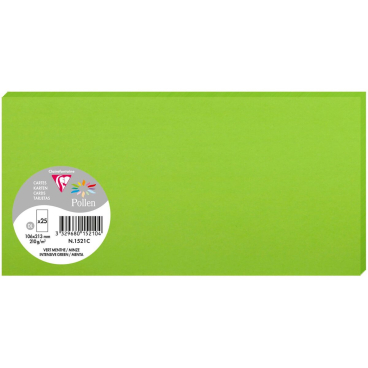 Karte Pollen DINlang 210g VE=25 Stück minze Karte Pollen DINlang 210g VE=25 Stück minze - Bild-Darstellung des Produktes 1
