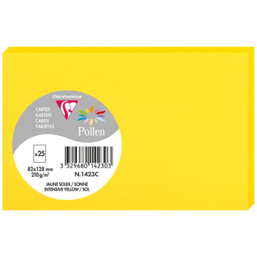 Karte Pollen 82x128mm 210g VE=25 Stück sonne Karte Pollen 82x128mm 210g VE=25 Stück sonne - Bild-Darstellung des Produktes 1