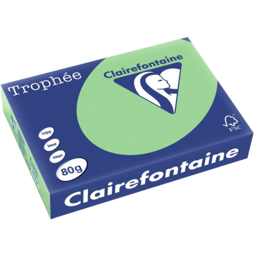 Kopierpapier Trophee A4 80g/qm VE=500 Blatt naturgrün Kopierpapier Trophee A4 80g/qm VE=500 Blatt naturgrün - Bild-Darstellung des Produktes 1