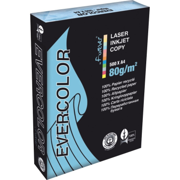 Kopierpapier Forever Evercolor DIN A4 hellblau 80 g/qm VE=500 Blatt Kopierpapier Forever Evercolor DIN A4 hellblau 80 g/qm VE=500 Blatt - Bild-Darstellung des Produktes 1