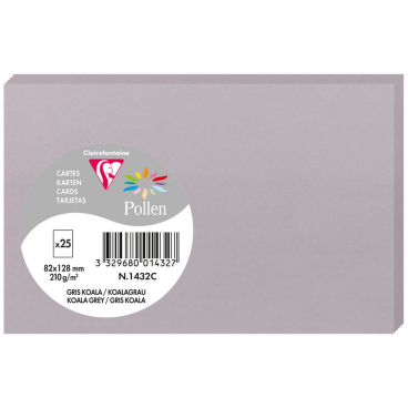 Karte Pollen 82x128mm 210g VE=25 Stück koalagrau Karte Pollen 82x128mm 210g VE=25 Stück koalagrau - Bild-Darstellung des Produktes 1