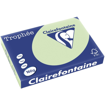 Kopierpapier Trophee A3 160g/qm VE=250 Blatt apfelgrün Kopierpapier Trophee A3 160g/qm VE=250 Blatt apfelgrün - Bild-Darstellung des Produktes 1