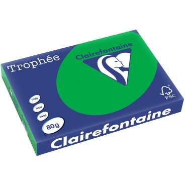 Kopierpapier Trophee A3 80g/qm VE=500 Blatt billardgrün Kopierpapier Trophee A3 80g/qm VE=500 Blatt billardgrün - Bild-Darstellung des Produktes 1