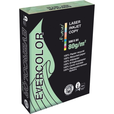 Kopierpapier Forever Evercolor DIN A4 hellgrün 80 g/qm VE=500 Blatt Kopierpapier Forever Evercolor DIN A4 hellgrün 80 g/qm VE=500 Blatt - Bild-Darstellung des Produktes 1