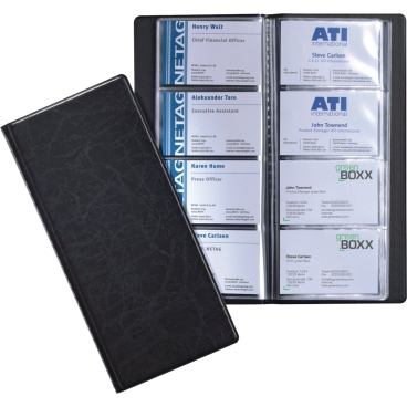 Visitenkartenringbuch Visifix 253x115mm schwarz Visitenkartenringbuch Visifix 253x115mm schwarz - Bild-Darstellung des Produktes 1