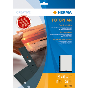 Fotophan-Sichthüllen 20x30cm schwarz VE=10 Hüllen Fotophan-Sichthüllen 20x30cm schwarz VE=10 Hüllen - Bild-Darstellung des Produktes 1