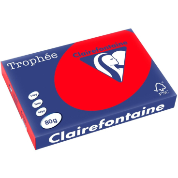 Kopierpapier Trophee A3 80g/qm VE=500 Blatt korallenrot Kopierpapier Trophee A3 80g/qm VE=500 Blatt korallenrot - Bild-Darstellung des Produktes 1