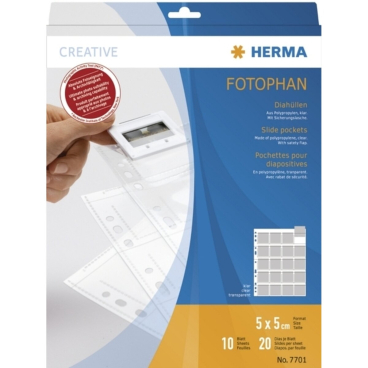 Diahüllen für Kleinbild-Dias 5x5cm klar VE=10 Stück Diahüllen für Kleinbild-Dias 5x5cm klar VE=10 Stück - Bild-Darstellung des Produktes 1