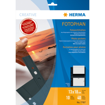 Fotophan-Sichthüllen 13x18cm quer schwarz VE=10 Hüllen Fotophan-Sichthüllen 13x18cm quer schwarz VE=10 Hüllen - Bild-Darstellung des Produktes 1