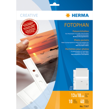 Fotophan-Sichthüllen 13x18cm quer weiß VE=10 Hüllen Fotophan-Sichthüllen 13x18cm quer weiß VE=10 Hüllen - Bild-Darstellung des Produktes 1