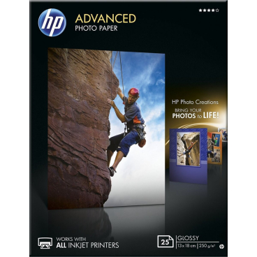 Fotopapier HP Q8696A 13x18cm VE=25 Blatt Fotopapier HP Q8696A 13x18cm VE=25 Blatt - Bild-Darstellung des Produktes 1