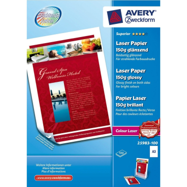Fotopapier Laser A3 150g/qm hochglänzend VE=100 Blatt Fotopapier Laser A3 150g/qm hochglänzend VE=100 Blatt - Bild-Darstellung des Produktes 1