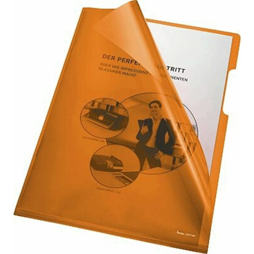 Sichthüllen A4 PVC 150my orange VE=100 Stück Sichthüllen A4 PVC 150my orange VE=100 Stück - Bild-Darstellung des Produktes 1