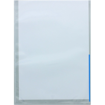 Sichthüllen A4 mit Indexstreifen PP VE=100 Stück blau Sichthüllen A4 mit Indexstreifen PP VE=100 Stück blau - Bild-Darstellung des Produktes 1