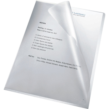 Sichthüllen A4 PP 80my genarbt VE=100 Stück Sichthüllen A4 PP 80my genarbt VE=100 Stück - Bild-Darstellung des Produktes 1