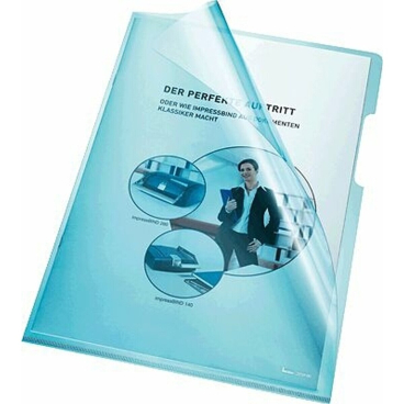 Sichthüllen A4 PVC 150my blau VE=100 Stück Sichthüllen A4 PVC 150my blau VE=100 Stück - Bild-Darstellung des Produktes 1
