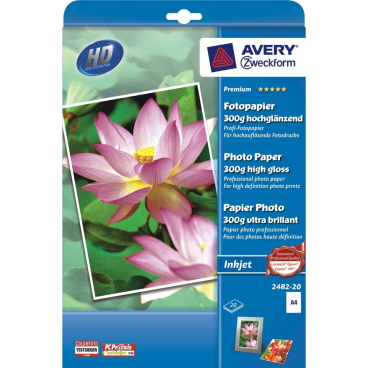 Inkjet-Fotopapier Premium A4 einseitig beschichtet hochglänzend 300 g/qm 15 Blatt Inkjet-Fotopapier Premium A4 einseitig beschichtet hochglänzend 300 g/qm 15 Blatt - Bild-Darstellung des Produktes 1