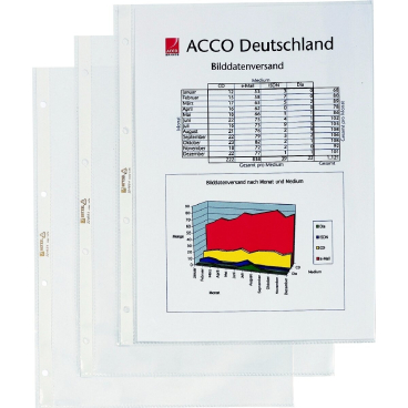 Prospekthüllen A4 60my PP geprägt VE=50 Stück Prospekthüllen A4 60my PP geprägt VE=50 Stück - Bild-Darstellung des Produktes 1