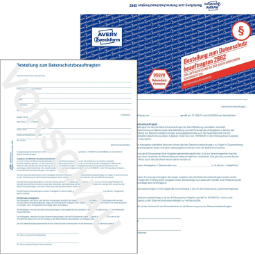 Formular Datenschutzbeauftragter A4 2 Seiten Formular Datenschutzbeauftragter A4 2 Seiten - Bild-Darstellung des Produktes 1