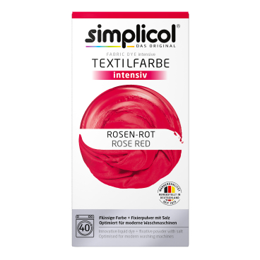 simplicol intensiv Textilfarbe Farbe: Rosen-Rot - Bild-Darstellung des Produktes 1