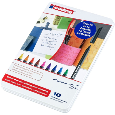 Fasermaler edding 1200 colourpen 1mm VE=10 Farben Fasermaler edding 1200 colourpen 1mm VE=10 Farben - Bild-Darstellung des Produktes 1