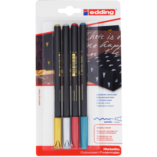 edding® 1200 Colourpen Metallic-Fasermaler