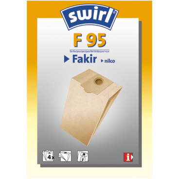 Swirl F 95 Staubsaugerbeutel für Fakir Typ F 95 - Bild-Darstellung des Produktes 1