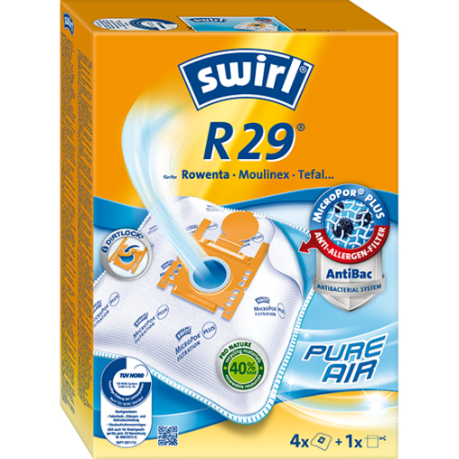 Swirl R 29 MicroPor® PLUS AirSpace® Staubsaugerbeutel