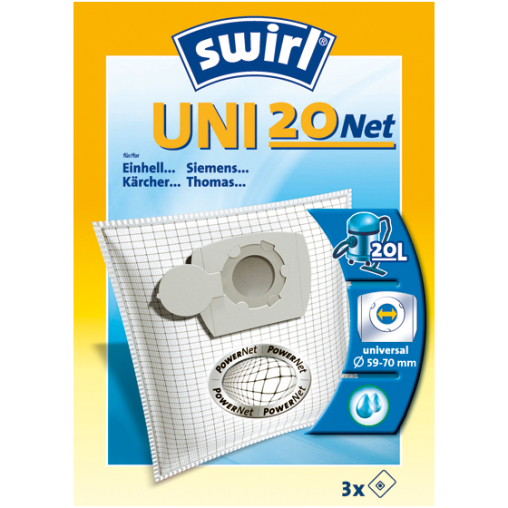 Swirl UNI 20 Net Staubsaugerbeutel