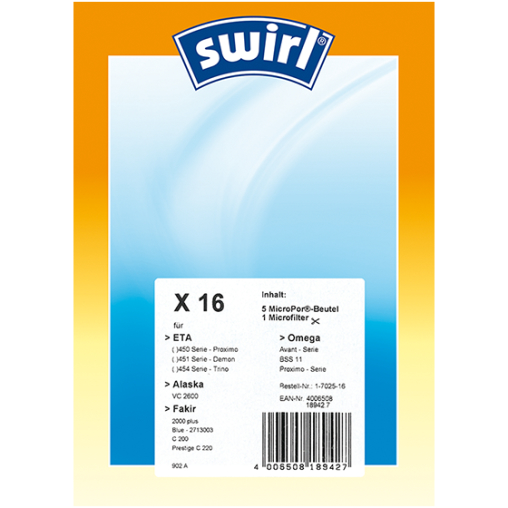 Swirl X 16 MicroPro Filtration