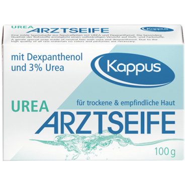Kappus Arztseife mit Dexpanthenol und 3 % Urea Kappus Arztseife mit Dexpanthenol und 3 % Urea