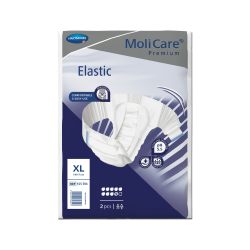 Paul Hartmann AG MoliCare® Premium Elastic Inkontinenzslip, 9 Tropfen, Slip zur Anwendung bei schwerster Inkontinenz, 1 Beutel = 14 Stück, Größe XL, Bauchumfang 140-175 cm 1655741