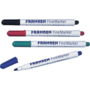 Whiteboardmarker FineMarker 1-2mm 4 Farben VE=4 Stück Whiteboardmarker FineMarker 1-2mm 4 Farben VE=4 Stück - Bild-Darstellung des Produktes 1