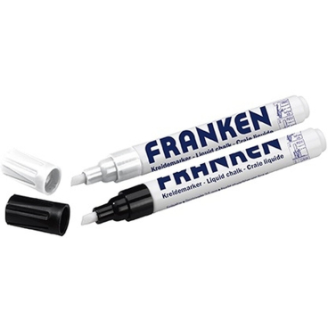 Kreidemarker 2-5mm VE=2 Stück weiß/schwarz Kreidemarker 2-5mm VE=2 Stück weiß/schwarz - Bild-Darstellung des Produktes 1