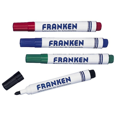 Tafelschreiber nachfüllbar 2-6mm 2xschwarz je 1x rot und blau 4 Stück Tafelschreiber nachfüllbar 2-6mm 2xschwarz je 1x rot und blau 4 Stück - Bild-Darstellung des Produktes 1