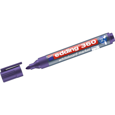 Whiteboardmarker edding 360 nachfüllbar 1,5-3mm violett Whiteboardmarker edding 360 nachfüllbar 1,5-3mm violett - Bild-Darstellung des Produktes 1