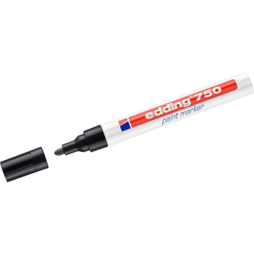 Glanzlack-Marker edding 750 2-4mm schwarz Glanzlack-Marker edding 750 2-4mm schwarz - Bild-Darstellung des Produktes 1