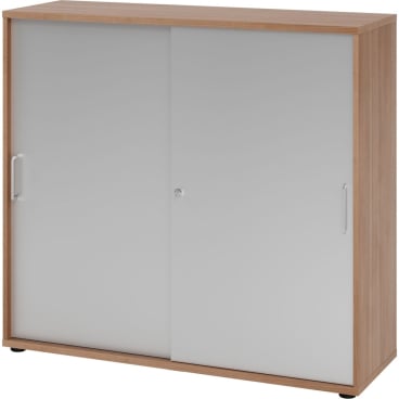 Schiebetürenschrank Serie 9 3OH BxTxH 120x40x110cm Griff BS Nussbaum/Silber Schiebetürenschrank Serie 9 3OH BxTxH 120x40x110cm Griff BS Nussbaum/Silber - Bild-Darstellung des Produktes 1