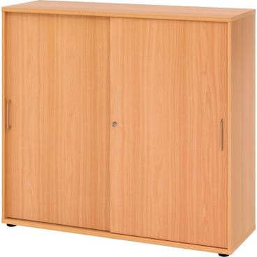 Schiebetürenschrank Serie 9 3OH BxTxH 120x40x110cm Griff BS Buche/Buche Schiebetürenschrank Serie 9 3OH BxTxH 120x40x110cm Griff BS Buche/Buche - Bild-Darstellung des Produktes 1